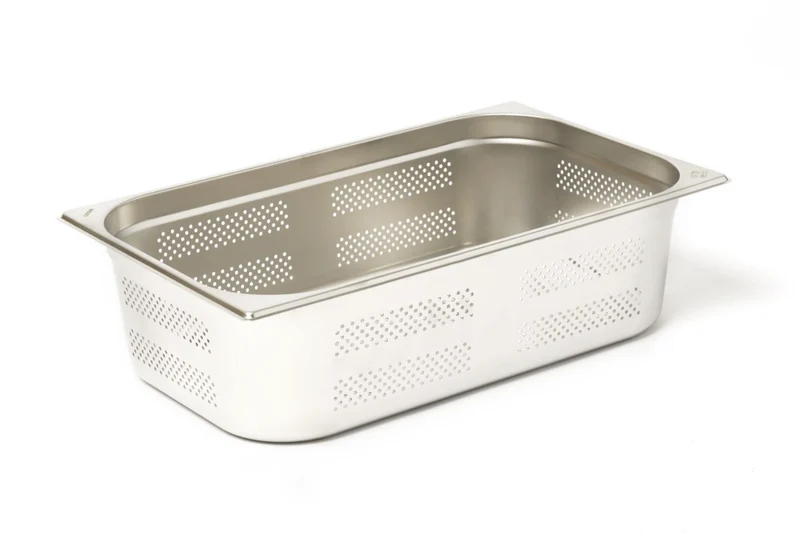Bac gastronorme perforé GN 1/1 inox 18/0 19L Comas - Hauteur 15cm