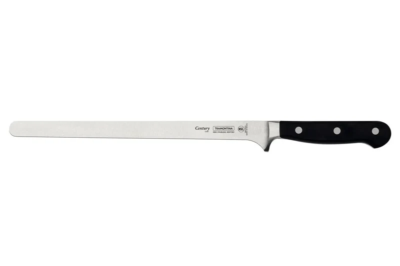 Couteau à jambon Tramontina Century lame forgée 25cm manche polycarbonate noir