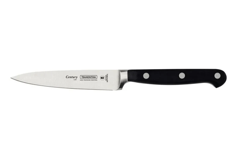 Couteau d'office Tramontina Century lame forgée 10cm manche polycarbonate noir