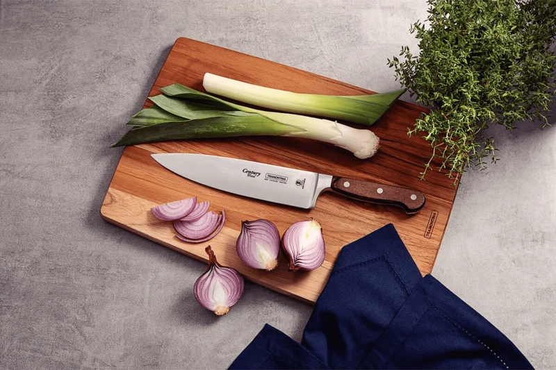 Couteau de chef Tramontina Century lame forgée 20 cm manche technobois