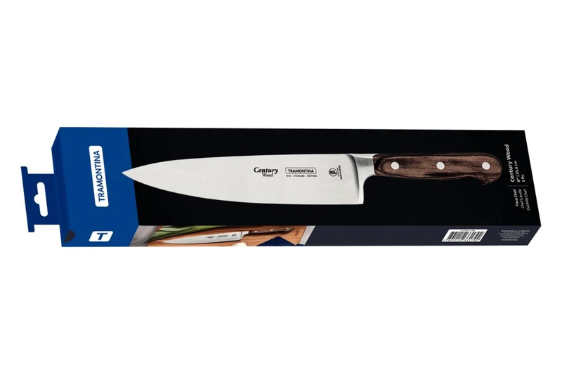 Couteau de chef Tramontina Century lame forgée 20 cm manche technobois
