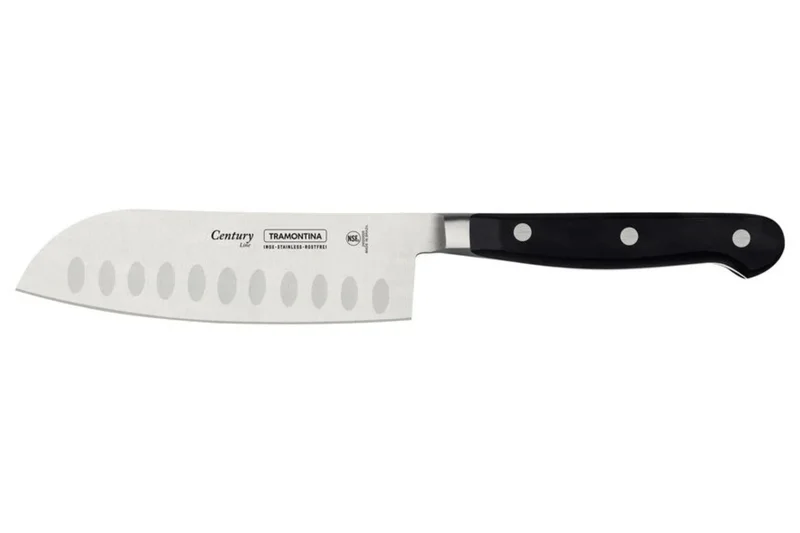 Couteau santoku Tramontina Century lame forgée 13cm manche polycarbonate noir