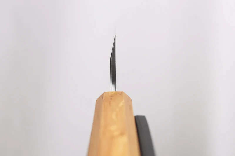 Couteau ko-deba 12cm artisanal japonais Tsunehisa AUS8 manche en chêne