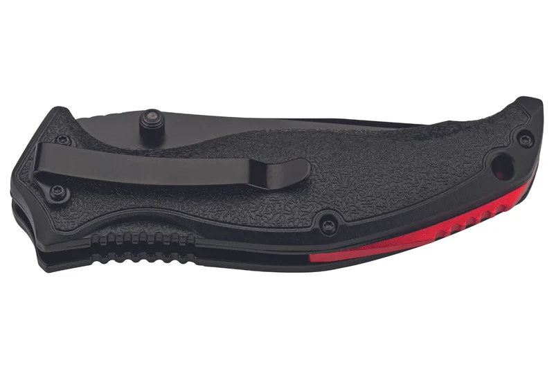 Couteau pliant Herbertz 588712 manche en fibre de verre revêtement noir 11,8cm