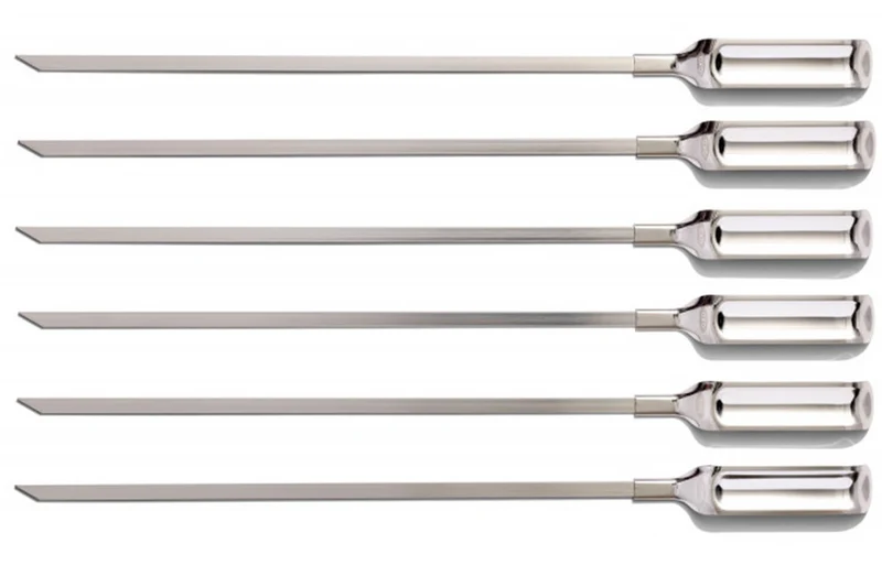 Set de 6 piques à brochettes OXO en acier inoxydable réutilisables
