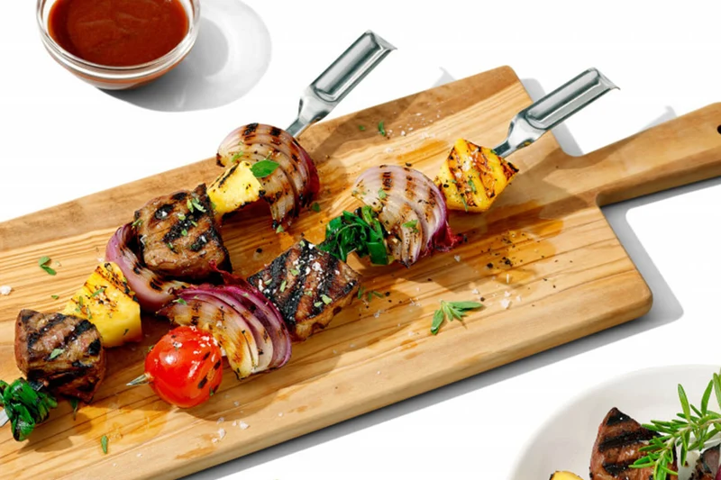 Set de 6 piques à brochettes OXO en acier inoxydable réutilisables