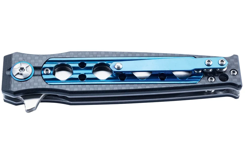 Couteau pliant Herbertz 597312 manche en fibre de carbone et aluminium percé 11,8cm