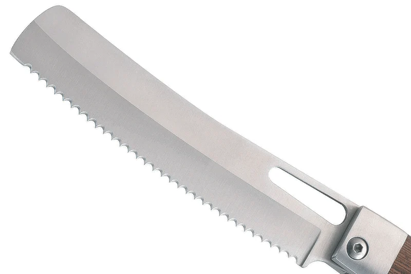 Couteau pliant Herbertz 314913 lame dentée manche en bois de tagayasan 12,6cm