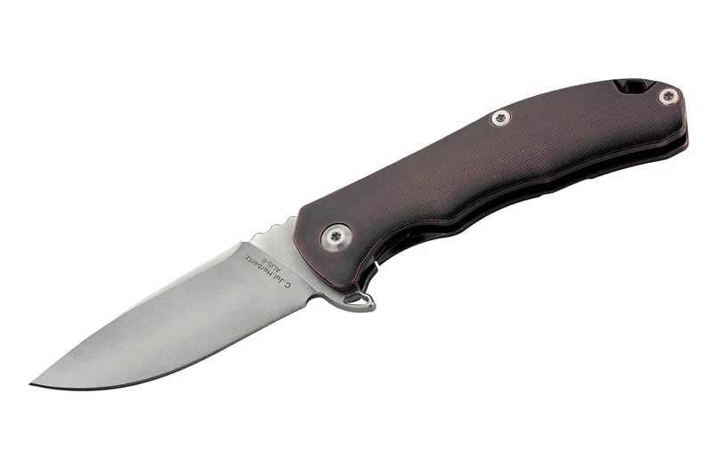 Couteau pliant Herbertz 533010 manche ergonomique en titane grenaillé 10cm