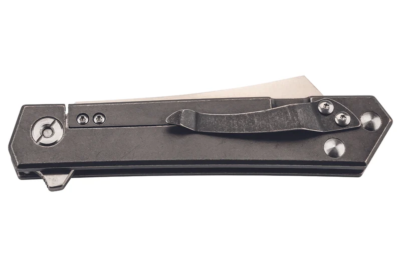 Couteau pliant Herbertz 593612 manche en titane TC4 gris 12cm