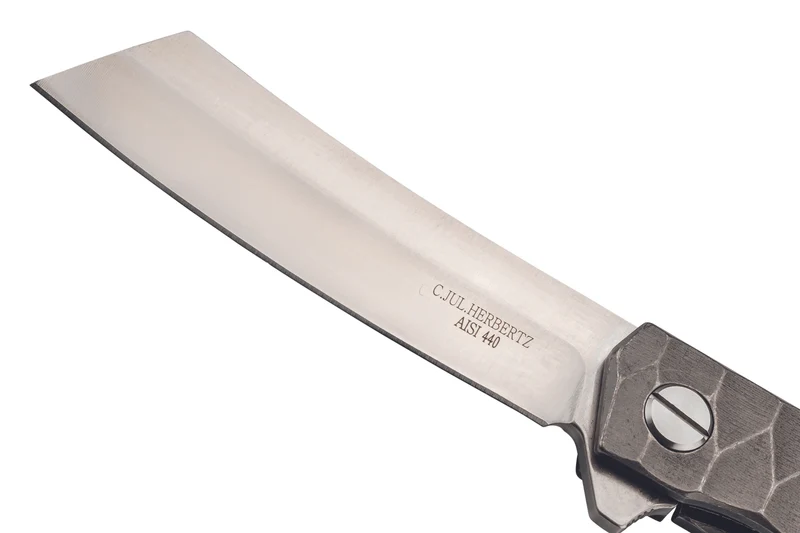 Couteau pliant Herbertz 593612 manche en titane TC4 gris 12cm