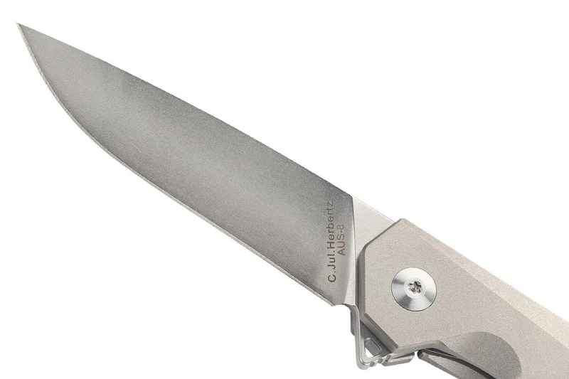 Couteau pliant Herbertz 533110 manche ergonomique et esthétique en titane 10,2cm