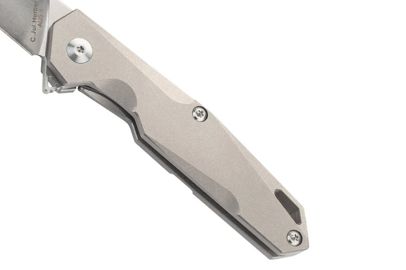 Couteau pliant Herbertz 533110 manche ergonomique et esthétique en titane 10,2cm
