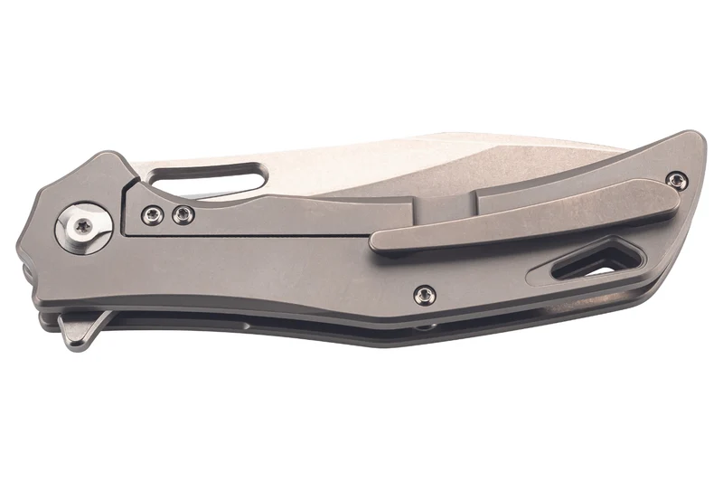 Couteau pliant Herbertz 593512 manche robuste en titanium gris 11,8cm