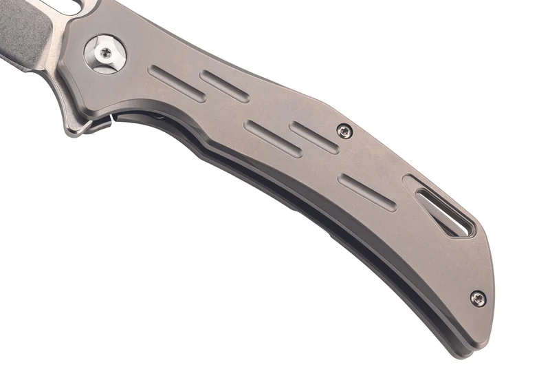 Couteau pliant Herbertz 593512 manche robuste en titanium gris 11,8cm