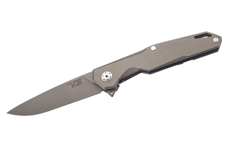 Couteau pliant Herbertz 308812 manche en titane gris 12cm