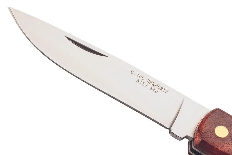 Couteau pliant Herbertz 587110 manche en bois de racine 10,5cm