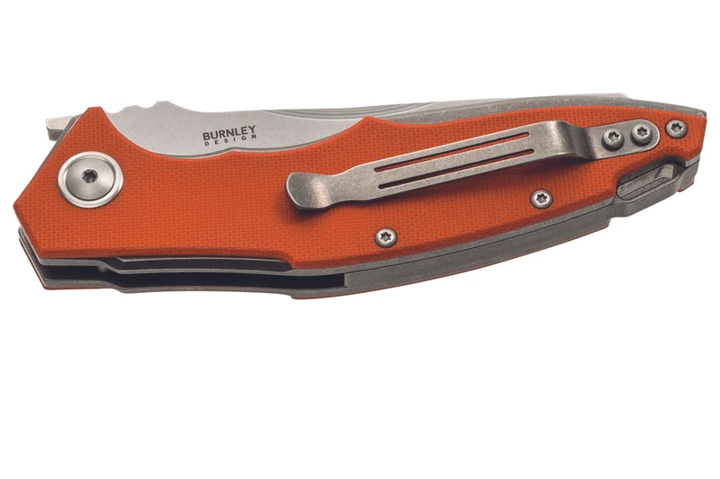 Couteau pliant MKM Raut By Viper MK.VP01GFOR manche en titanium/G10 orange 12cm front flipper + étui