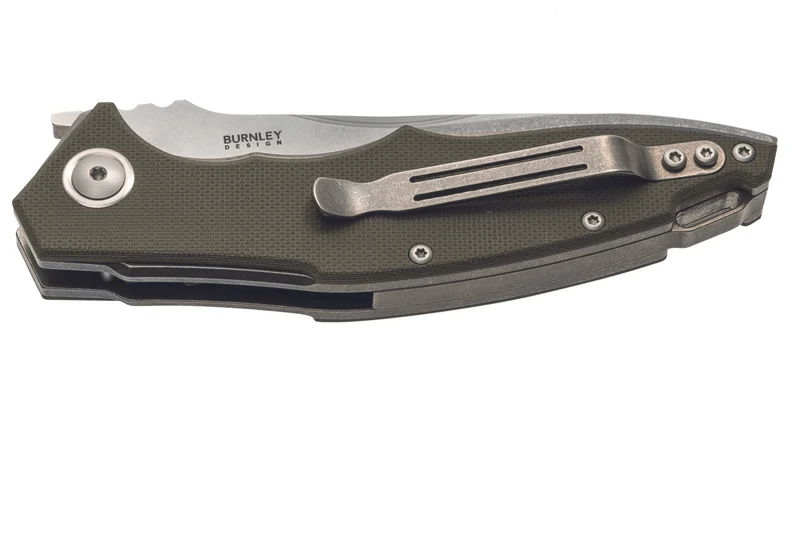 Couteau pliant MKM Raut By Viper MK.VP01GFGR manche en titanium/G10 vert 12cm front flipper + étui