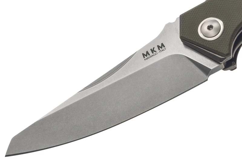 Couteau pliant MKM Raut By Viper MK.VP01GFGR manche en titanium/G10 vert 12cm front flipper + étui