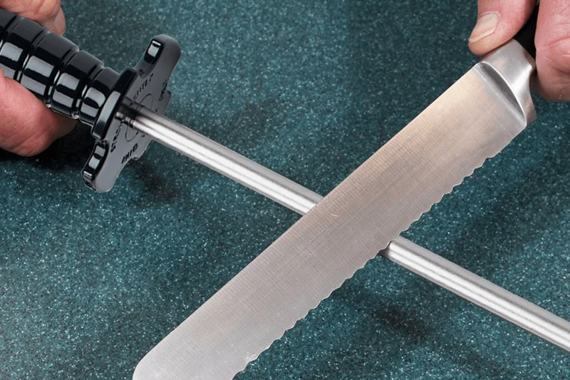 Fusil à aiguiser diamant DMT DS2F mèche ronde 30cm à grain moyen 600