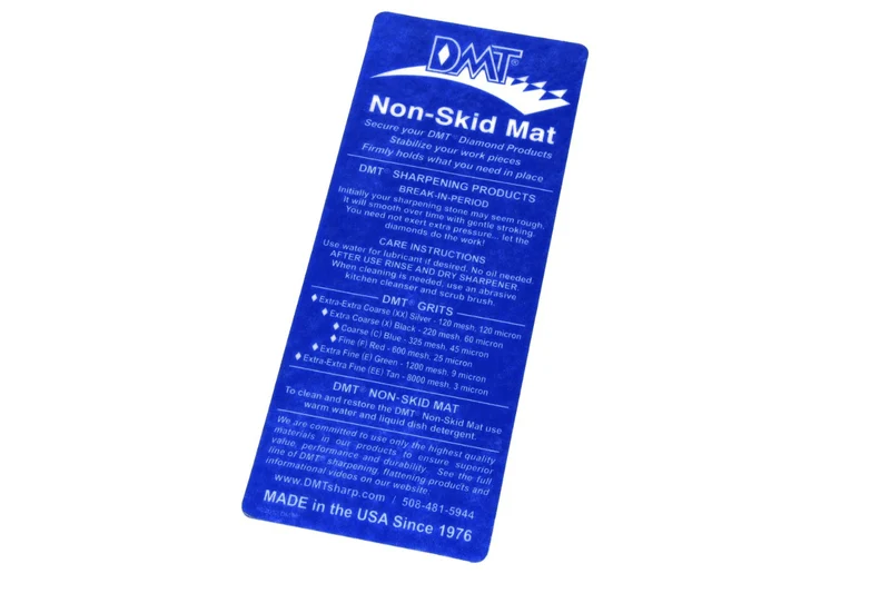 Tapis antidérapant DMT bleu pour pierre à aiguiser 20,3 x 7,6cm