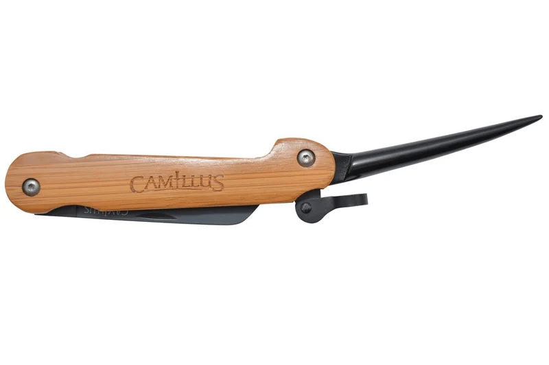 Couteau pliant Camillus Marlin Spike manche en bambou 11,8cm