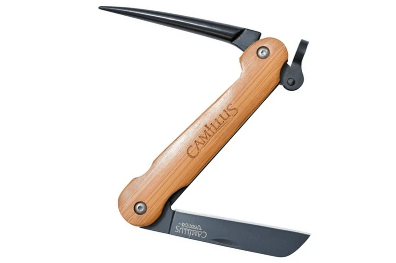 Couteau pliant Camillus Marlin Spike manche en bambou 11,8cm