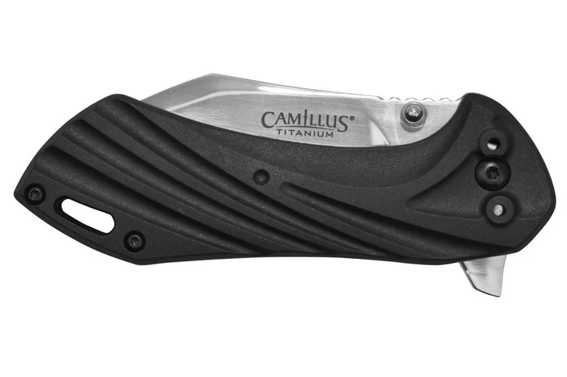 Couteau pliant Camillus Chunk manche en nylon noir et fibres de verre 10cm