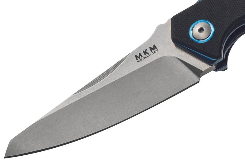 Couteau pliant MKM Raut By Viper MK.VP01GFBK manche en titanium/G10 noir 12cm front flipper + étui