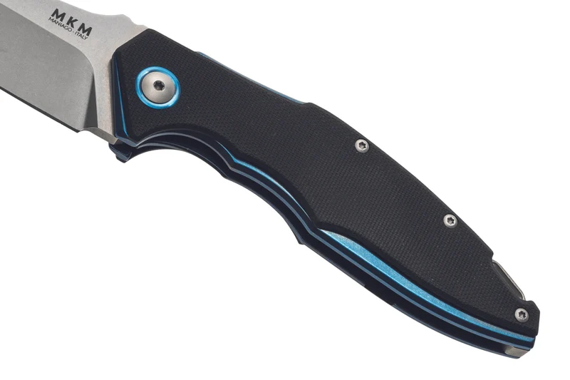 Couteau pliant MKM Raut By Viper MK.VP01GFBK manche en titanium/G10 noir 12cm front flipper + étui