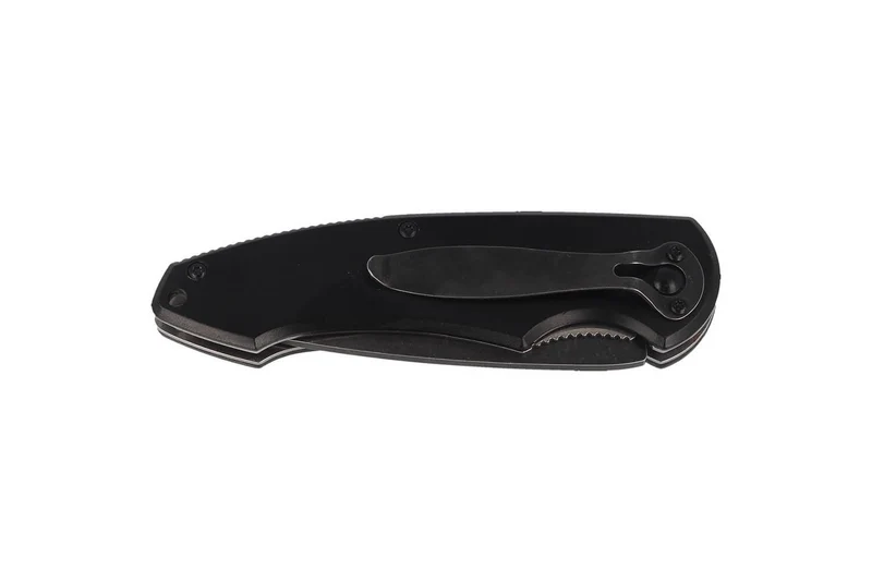 Couteau pliant Herbertz 587712 manche aluminium décoration 3D motif loup 11,5cm