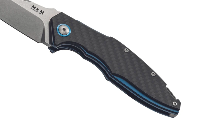 Couteau pliant MKM Raut By Viper MK.VP01CF manche en titanium 12cm front flipper + étui