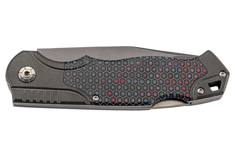Couteau pliant Herbertz 595113 acier inox G10 impression 3D nid d'abeilles multicolore 12,5cm