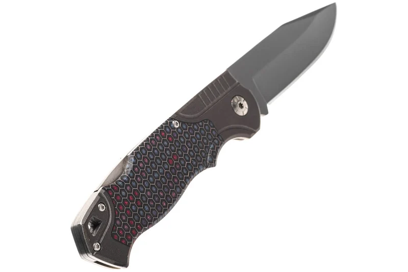 Couteau pliant Herbertz 595113 acier inox G10 impression 3D nid d'abeilles multicolore 12,5cm