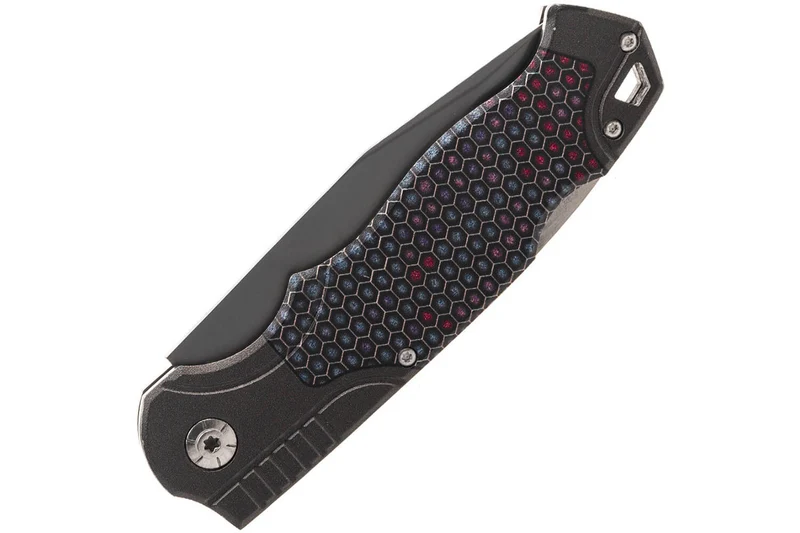Couteau pliant Herbertz 595113 acier inox G10 impression 3D nid d'abeilles multicolore 12,5cm
