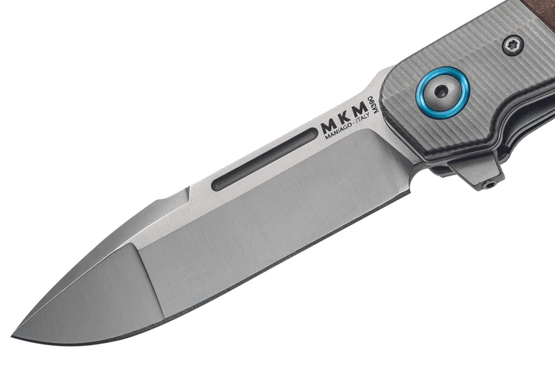 Couteau pliant MKM Clap By LionSteel MK.LS01ST manche en bois de Santal + mitre titanium 11cm + étui