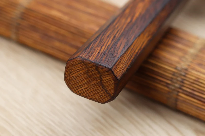 Couteau sujihiki japonais artisanal Wusaki Yoshi G3 chêne 24cm