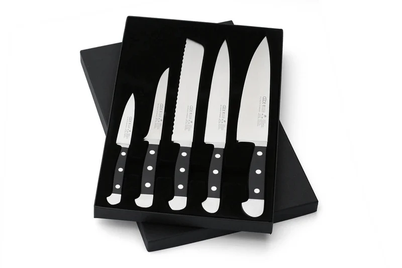 Coffret 5 couteaux Güde Alpha en acier forgé