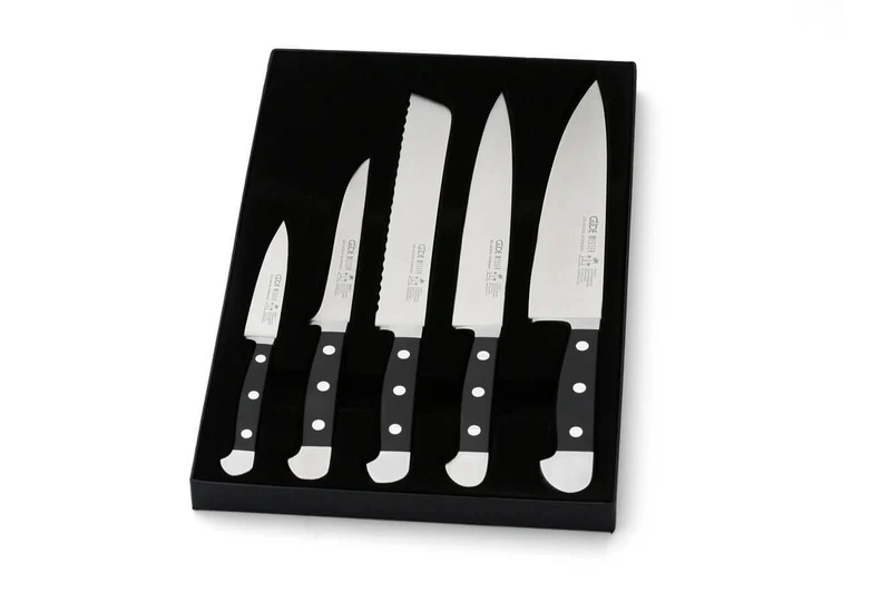 Coffret 5 couteaux Güde Alpha en acier forgé