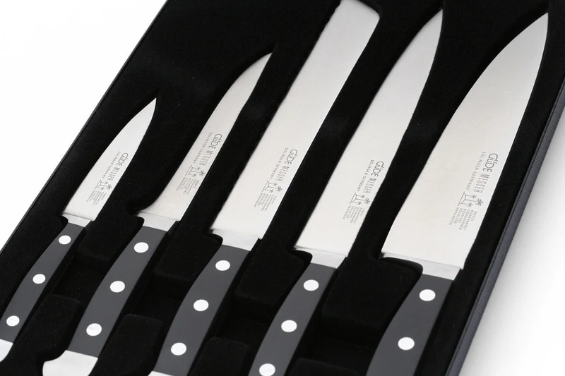Coffret 5 couteaux Güde Alpha en acier forgé
