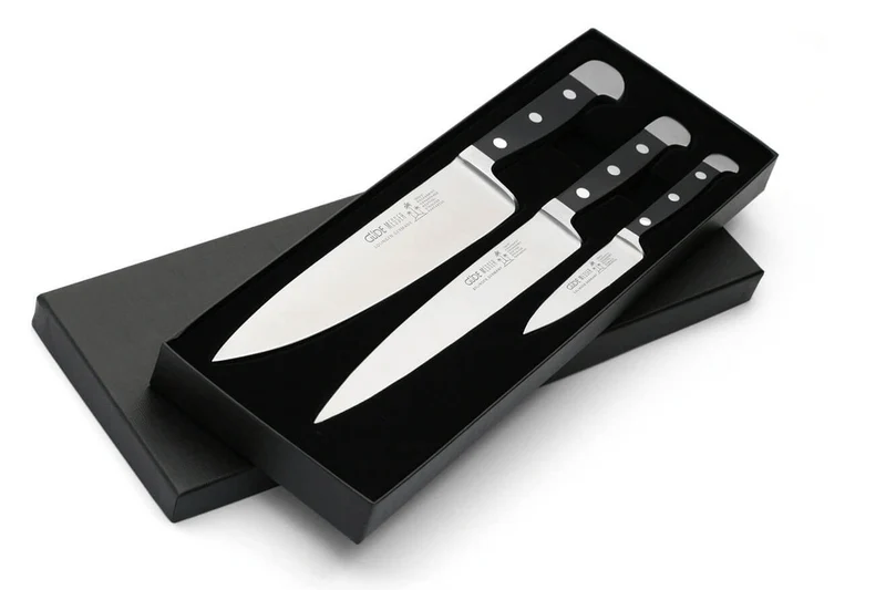 Coffret 3 couteaux Güde Alpha en acier forgé