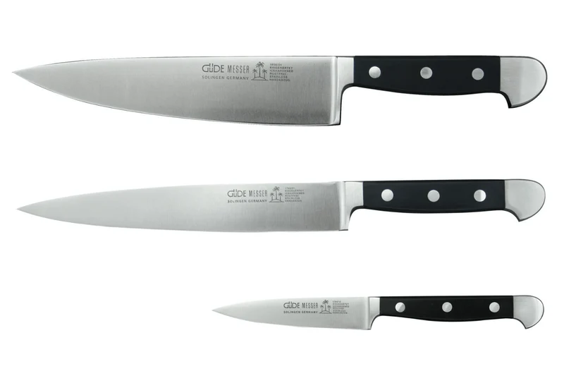 Coffret 3 couteaux Güde Alpha en acier forgé