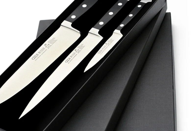 Coffret 3 couteaux Güde Alpha en acier forgé