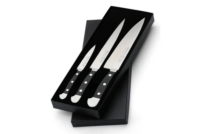 Coffret 3 couteaux Güde Alpha en acier forgé
