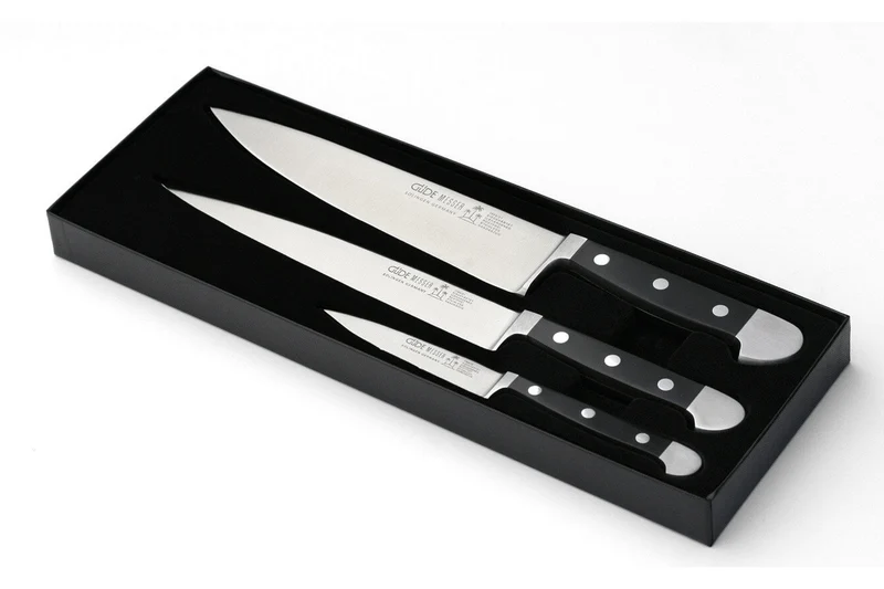 Coffret 3 couteaux Güde Alpha en acier forgé
