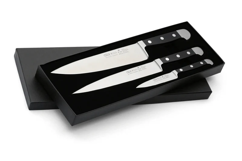 Coffret 3 couteaux Güde Alpha en acier forgé