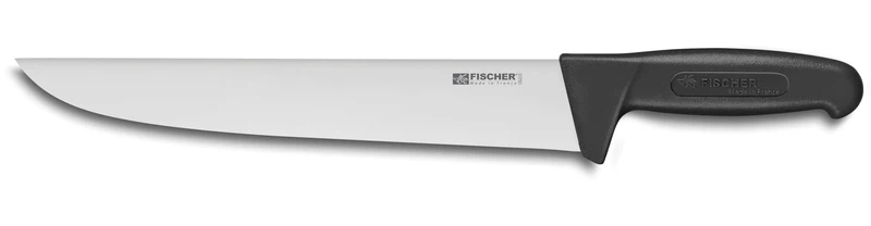 Couteau de boucher professionnel Fischer HACCP 28cm manche noir