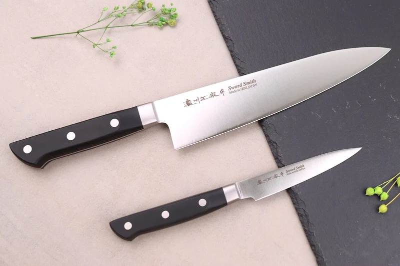 Coffret 2 couteaux japonais Satake Cutlery ABS chef 21cm + office 9cm