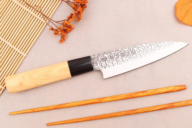 Couteau deba 12cm japonais Satake Cutlery Tsuchime en magnolia
